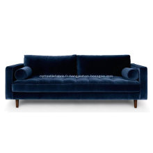 Sven Cascadia Luca Velvet Sofa Reproduction